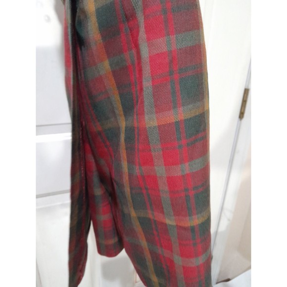 Vintage Kilt Kerry Hope Red Plaid Tartan Pure Wool   Made in Britain Sz 10 - Picture 5 of 14